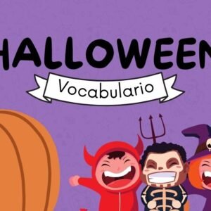 Halloween Spanish Vocabulary Bingo Cards / Cartones de bingo vocabulario de Halloween español ELE
